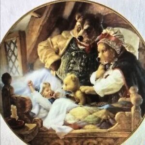 Goldilocks and the Three Bears Limited Edition Collectors Plate 1991